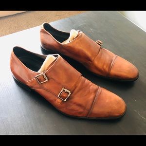 Nordstrom Calibrate Double Monk astral Dress Shoe